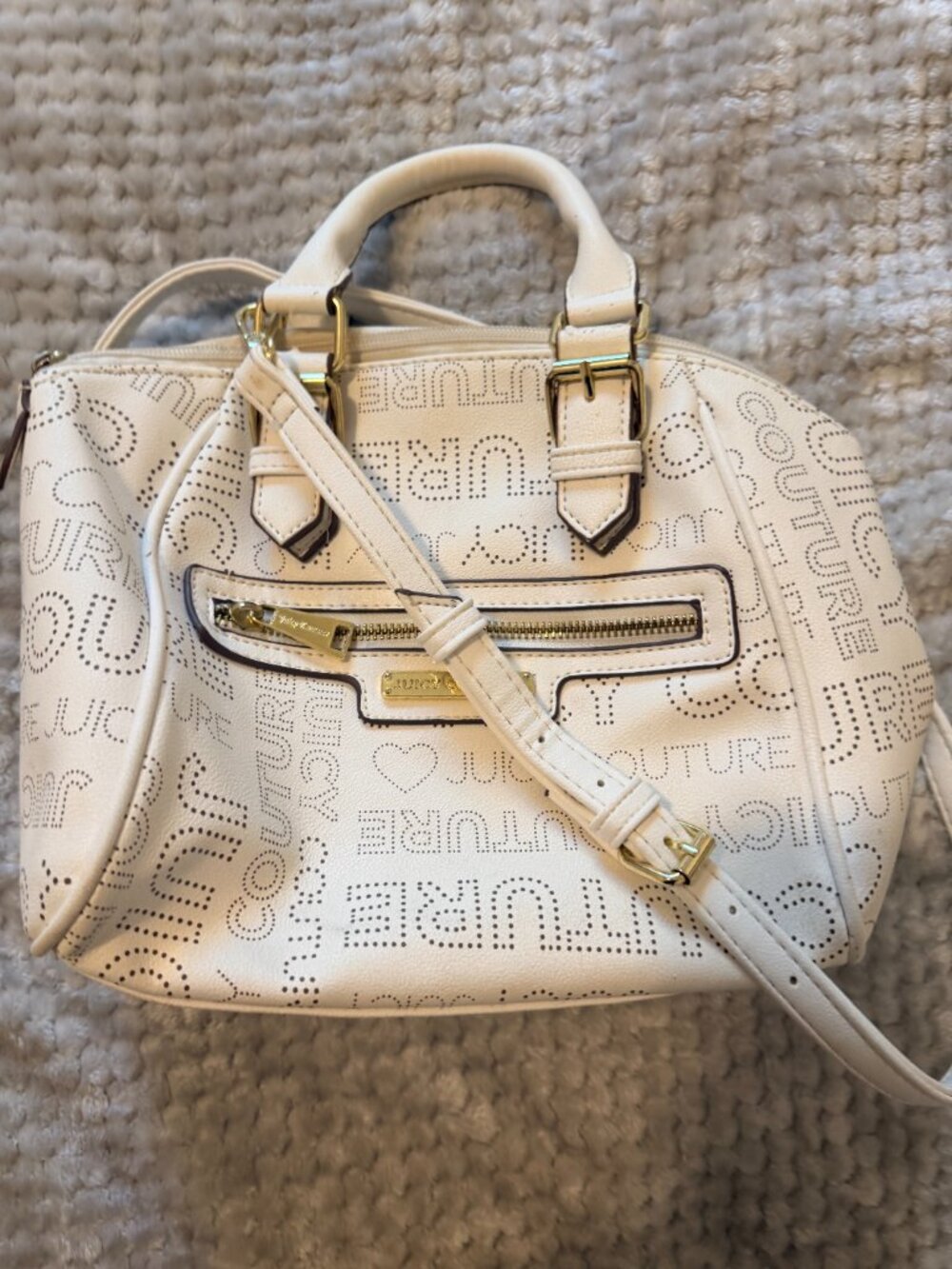 Y2K JUICY COUTURE VINTAGE WHITE HANDBAG - Picture 11 of 12